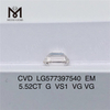 5.52CT G VS1 VG CVD Emerald Laboratory Grown Diamonds LG577397540 丨 Messigems CVD