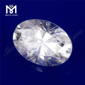 Loose synthétique grande taille ovale 10x12mm VVS Blanc prix moissanite