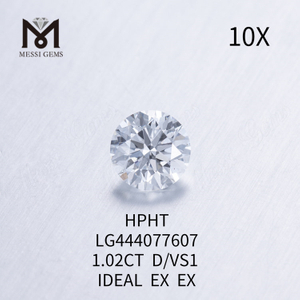 1.02 carat D VS1 Round BRILLIANT IDEAL Cut Grade nouveaux diamants synthétiques