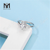 Messi Gems classique 1 carat diamant moissanite 925 bagues pour femmes en argent sterling
