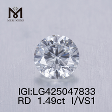 Diamant de laboratoire I/VS1 3VG de 1,49 carat