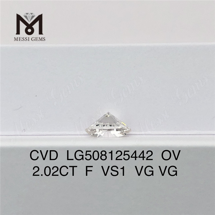 2.02CT F VS diamants synthétiques prix de gros du diamant de laboratoire CVD