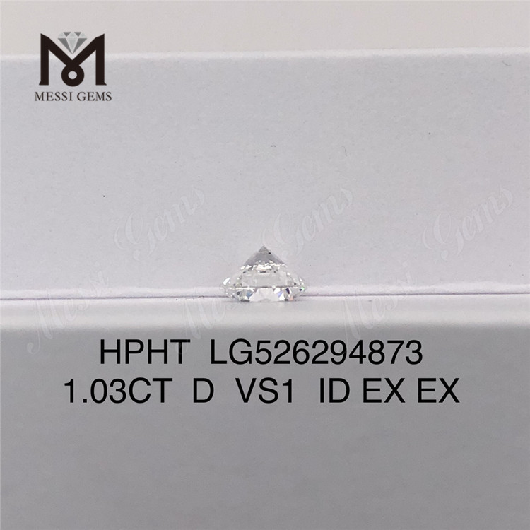 1.03CT D VS1 ID EX EX diamants de laboratoire igi ronds HPHT