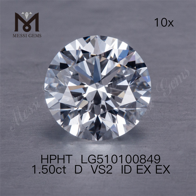 1.50CT D VS hpht diamant EX prix d'usine de diamants de laboratoire
