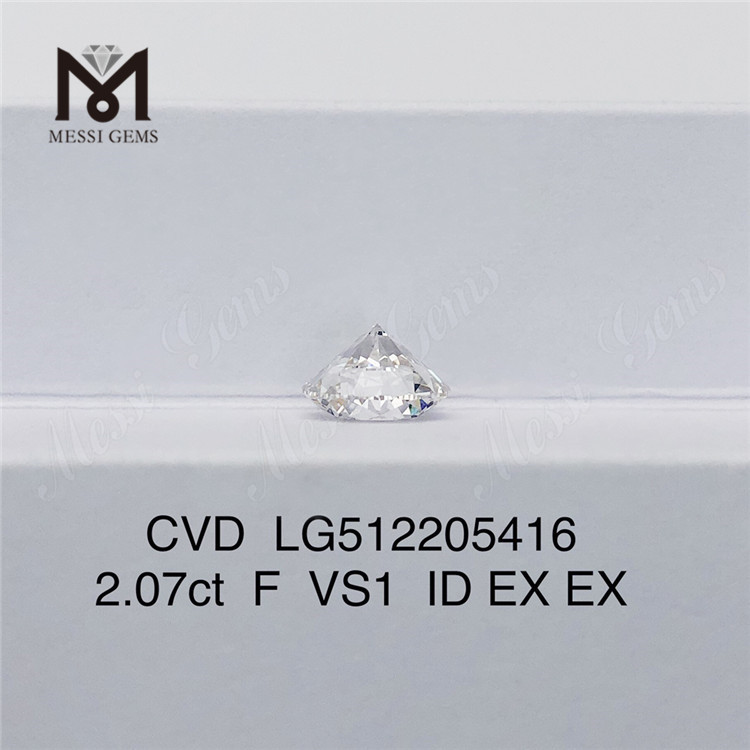 2.07CT F VS diamants cvd diamants de laboratoire de forme RD en vente