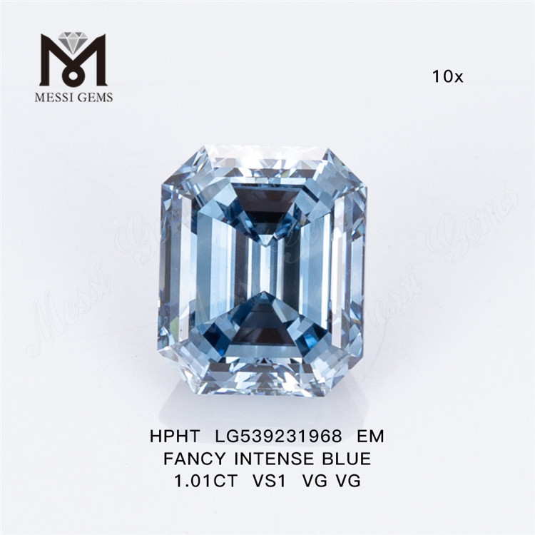 1.01CT FANCY INTENSE BLUE VS1 VG VG EM diamant de laboratoire HPHT LG539231968