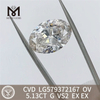 5.13CT OV forme G VS2 EX EX diamants de laboratoire en ligne CVD LG579372167 