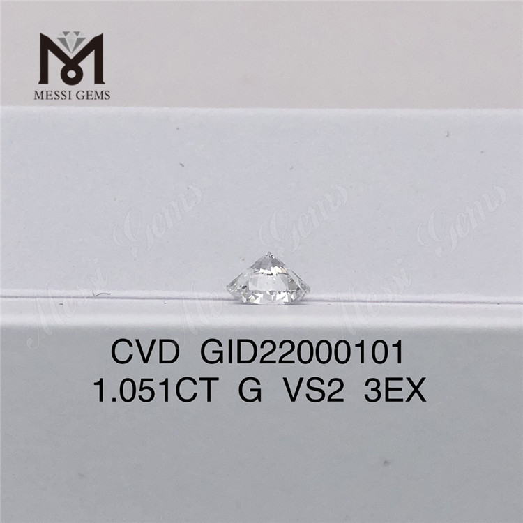 1.051ct G VS2 3EX Diamant synthétique rond 3EX Diamant