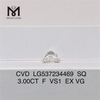 3ct F cvd meilleure vente diamant de laboratoire en vrac SQ vs1 blanc diamant de laboratoire en vrac prix d\'usine en gros