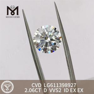 2.06CT D VVS2 ID Acheter des diamants de laboratoire en vrac Qualité certifiée IGI 丨 Messigems LG611398927