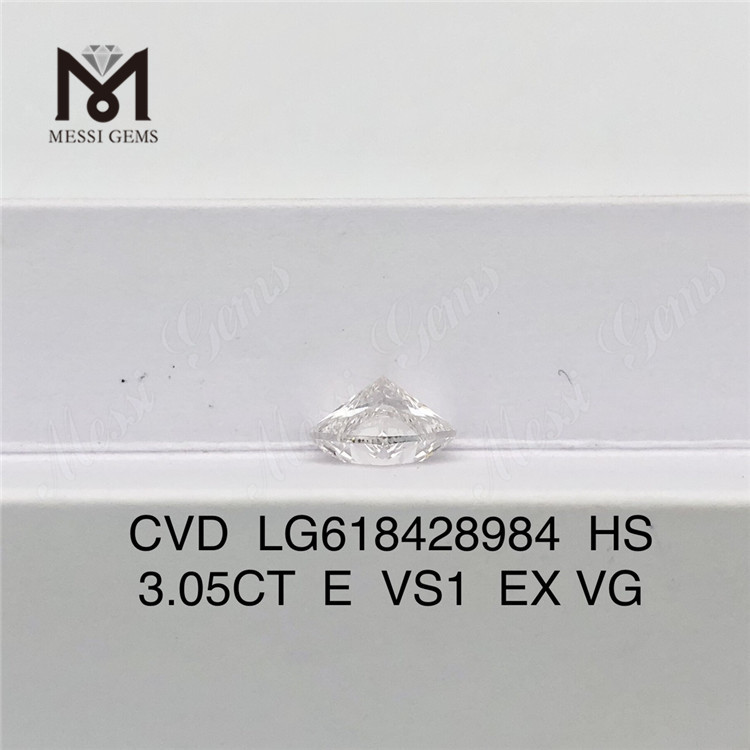 3.05CT E VS1 HS diamant cultivé en laboratoire le moins cher CVD 丨 Messigems LG618428984