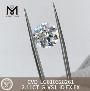 Diamants de laboratoire de la meilleure qualité 2.11CT G VS1 ID CVD 丨Messigems LG610328261