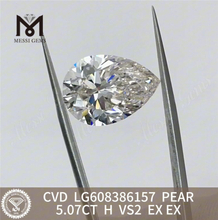 5.07CT PEAR H VS2 Le laboratoire igi a créé des diamants brillants certifiés IGI 丨 Messigems LG608386157 