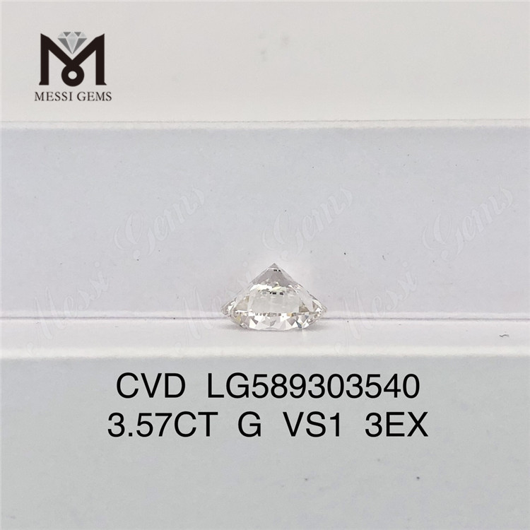 3,57CT G VS1 3EX Élevez vos créations de bijoux avec le diamant CVD LG589303540丨Messigems
