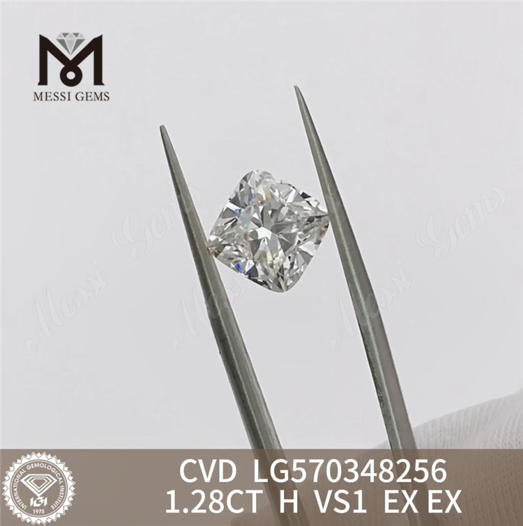 Diamants classés igi H VS1 de 1,28 ct, brillance en qualité VS 丨 Messigems LG570348256 