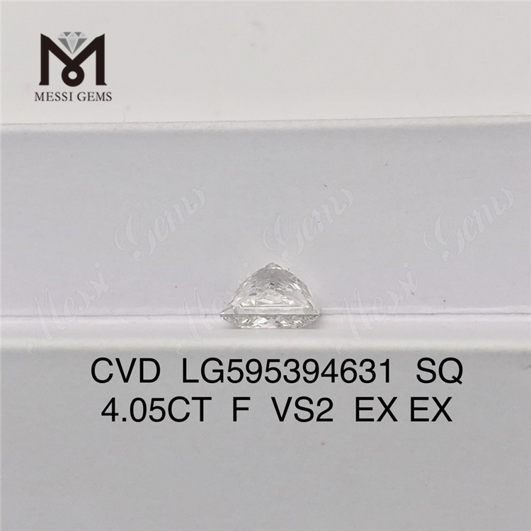 4,05CT F VS2 EX EX 4ct Diamant de laboratoire CVD SQ CVD LG595394631