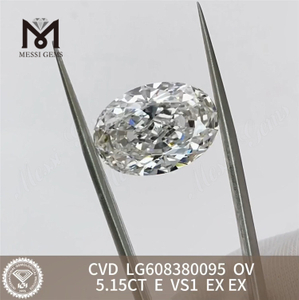 Certificat diamant 5ct igi OV E VS1 pour les détaillants CVD LG608380095丨Messigems 