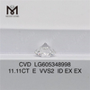 Diamant igi 11 carats CVD Lab cultivé à une perfection parfaite 丨 Messigems LG605348998