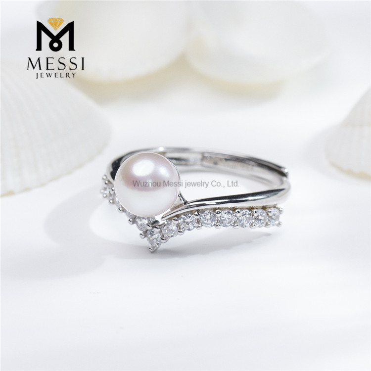 Bagues de mariage en perles d'eau de mer S925 akoya pour votre journée spéciale