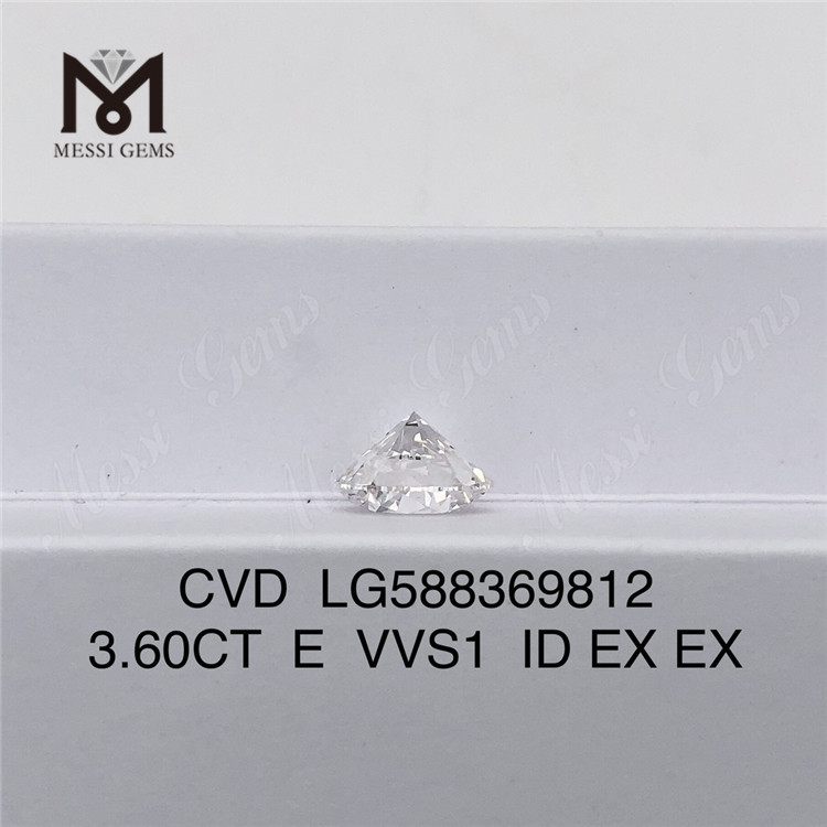 3,6 ct Igi Diamond E VVS1 CVD Diamond Luxe durable 丨 Messigems LG588369812