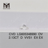 2.13CT D VVS1 IGI Certifié Diamants OVAL CVD Green Edge 丨Messigems LG605348990