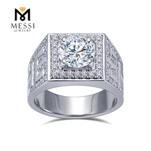 Bague de fiançailles en diamant de laboratoire de mariage pour hommes en alliance 10 carats pour hommes 丨Messijewelry