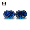 Forme ovale de haute qualité 12x16mm topaze bleue CZ prix de la pierre de zircone cubique