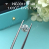 1.05ct D Round VS1 EX Cut Grade NGIC certifié diamants créés en laboratoire