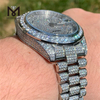 Montre de luxe personnalisée en diamant Moissanite pour femme