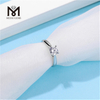 Messi Gems solitaire 1 carat diamant moissanite bague de fiançailles en argent sterling 925