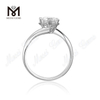 Messi Gems classique 1 carat diamant moissanite 925 bagues pour femmes en argent sterling