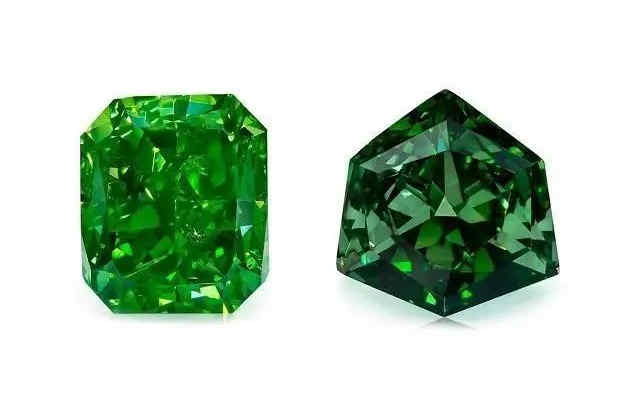 Diamants de laboratoire vert