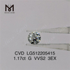1.17ct G rd cvd lab diamond 3EX vvs prix d\'usine de diamant fabriqué par l\'homme bon marché