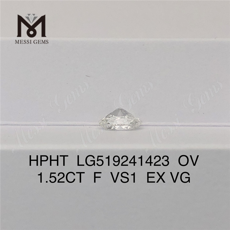 Diamants de laboratoire 1.52ct F VS1 EX VG OV HPHT