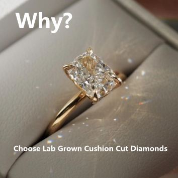 Pourquoi choisir des diamants taille coussin cultivés en laboratoire