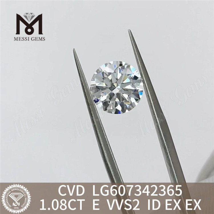 Diamant cultivé en laboratoire 1,08 CT E VVS2 1 carat CVD Allure 丨 Messigems LG607342365