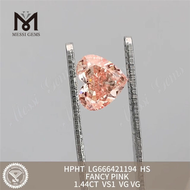 1.44CT VS1 HS HS Pink Lab Créé Diamants HPHT LG666421194
