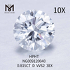 0.815CT D diamant rond blanc créé par un laboratoire VVS2 3EX