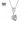 Messi Gems Pendentif en argent sterling 925 avec diamant Moissanite 1 carat pour femme