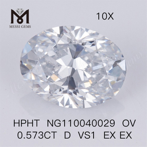 HPHT OV 0.573CT OV D EX EX VS1 Diamant de laboratoire