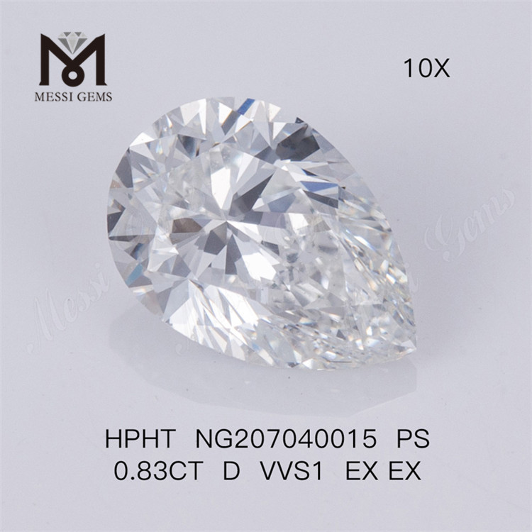 Diamants de laboratoire PS 0.83CT D VVS1 EX EX