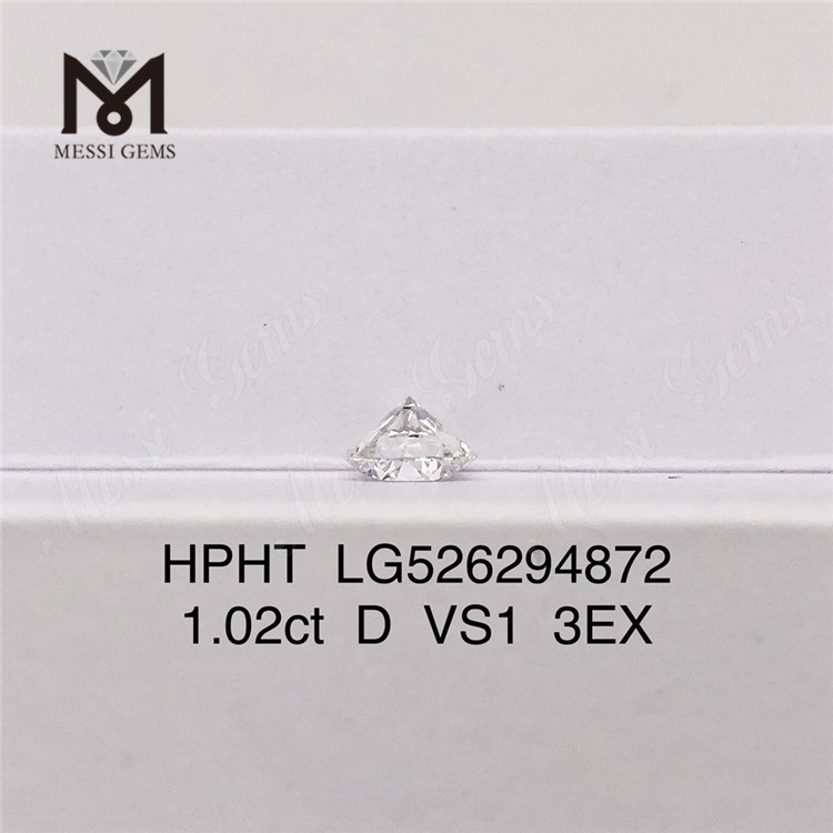 1.02ct HPHT Diamond D VS1 3EX Diamant synthétique Prix d\'usine
