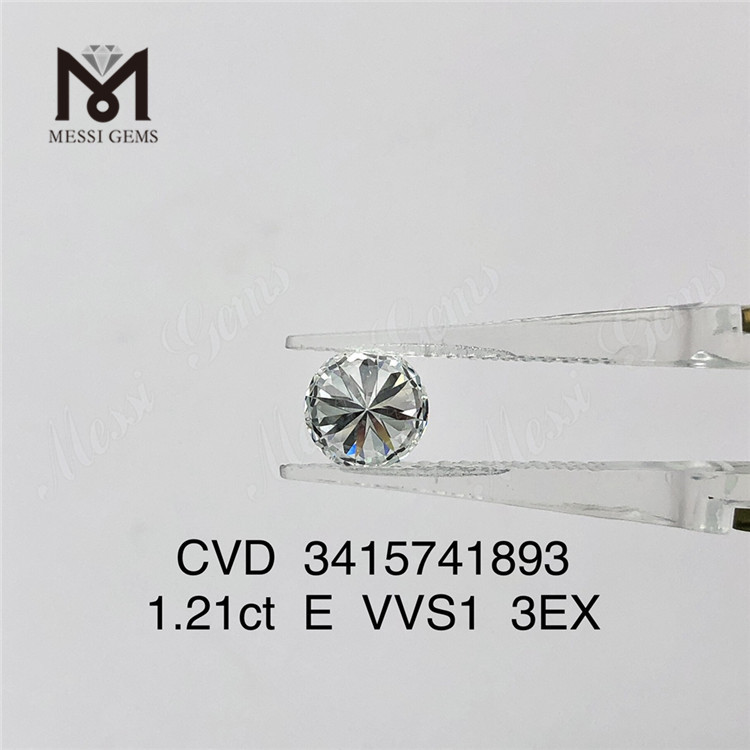 1.21ct VVS laboratoire diamant prix usine E 3EX cvd diamant en vente
