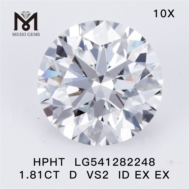 1.81ct D VS2 IDEAL diamants ronds cultivés en laboratoire prix fabricant