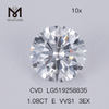 1.08CT E VVS1 diamant fabriqué par l\'homme bon marché 3EX diamants synthétiques lâches CVD