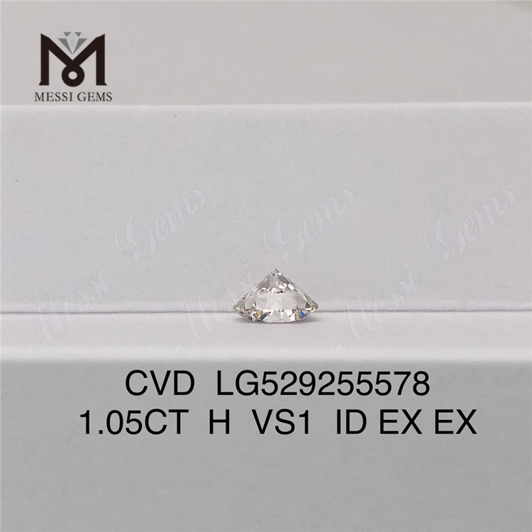 1.05ct H VS Diamant fabriqué par l\'homme bon marché Ronnd Meilleur diamant de laboratoire en vrac CVD