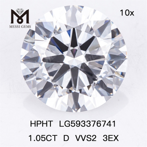 Diamants 1.05CT D VVS2 3EX HPHT à vendre HPHT LG593376741