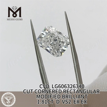 1.81CT D VS2 EX EX CVD RECTANGULAIRE igi diamant Achetez notre collection 丨 Messigems LG606326340