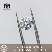 Diamant synthétique CVD 1,27 CT E VVS1 1 carat pour de superbes créations de bijoux 丨 Messigems LG607342497